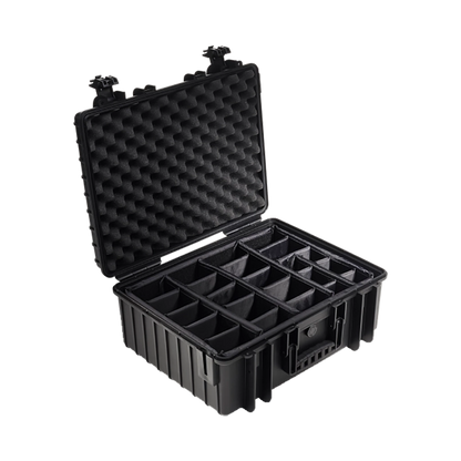 B&W International Type 6000 Outdoor Hard Case with Padded Dividers (Black)