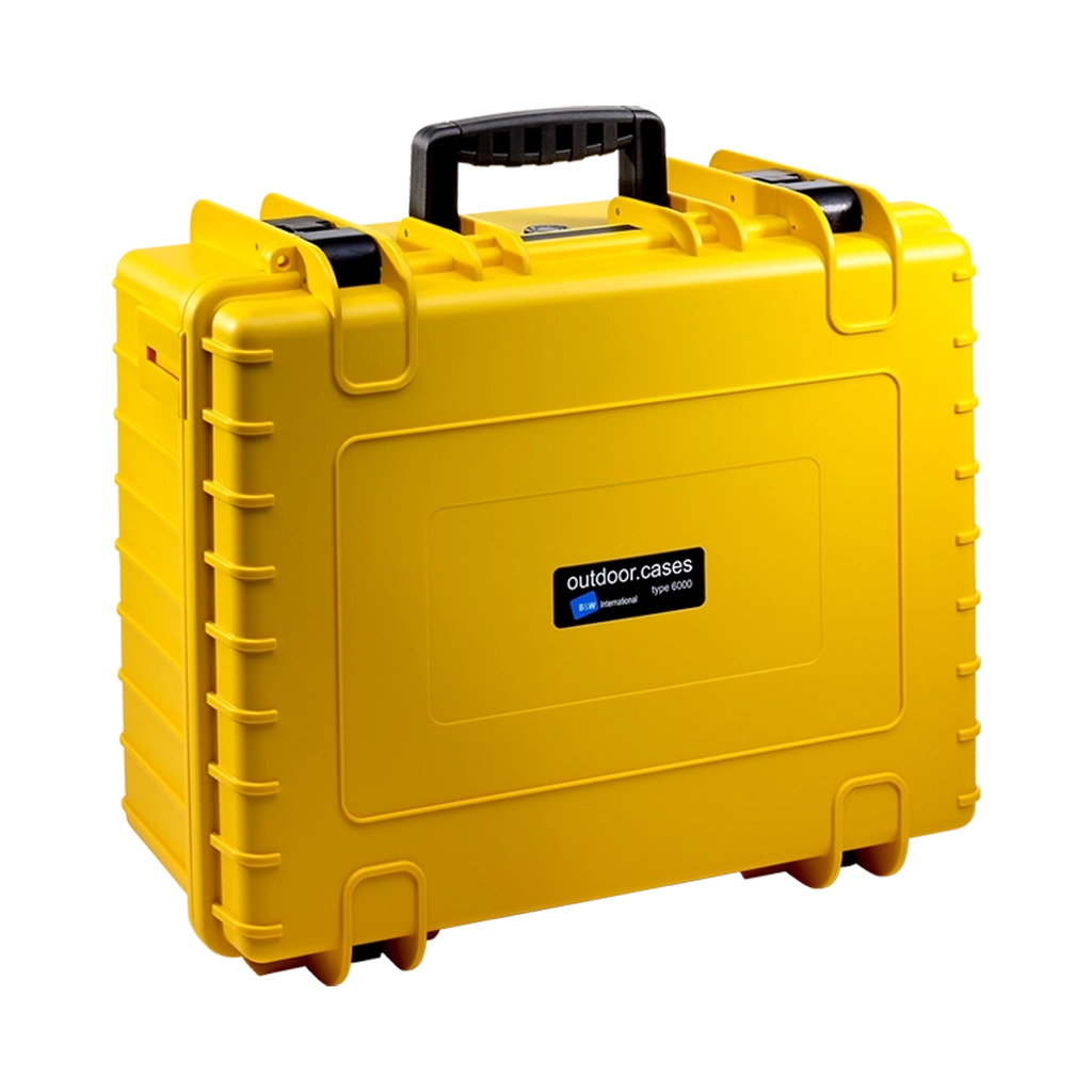 B&W International Type 6000 Outdoor Hard Case with Padded Dividers (Yellow)