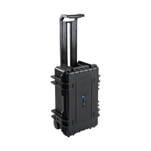 B&W Type 6600 Black Case With Dividers on Wheels