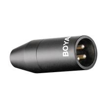 BOYA 3.5mm TRS Female to XLR Male Adapter with Phantom Power Converter