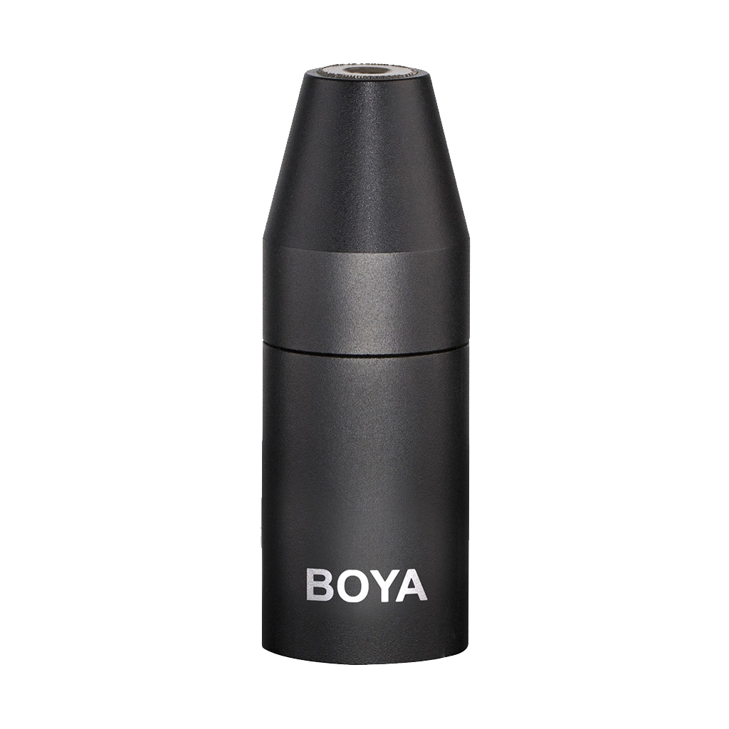 BOYA 3.5mm TRS Female to XLR Male Adapter with Phantom Power Converter