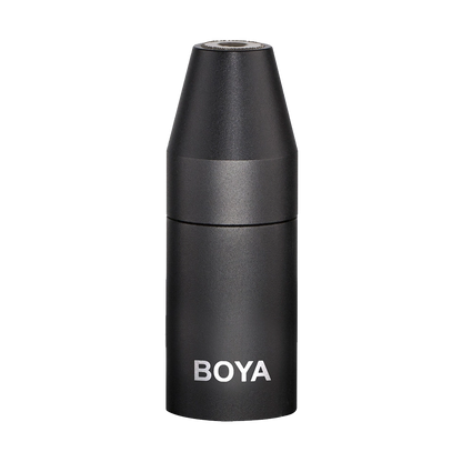 BOYA 3.5mm TRS Female to XLR Male Adapter with Phantom Power Converter