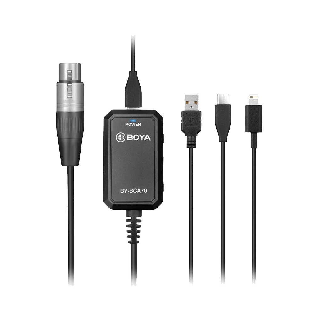 BOYA Audio Adapter for XLR Microphones to Mobile Devices (Computers, Smartphone)