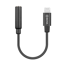 BOYA BY-K3 3.5mm TRRS Female to Lightning Adapter Cable (6cm)