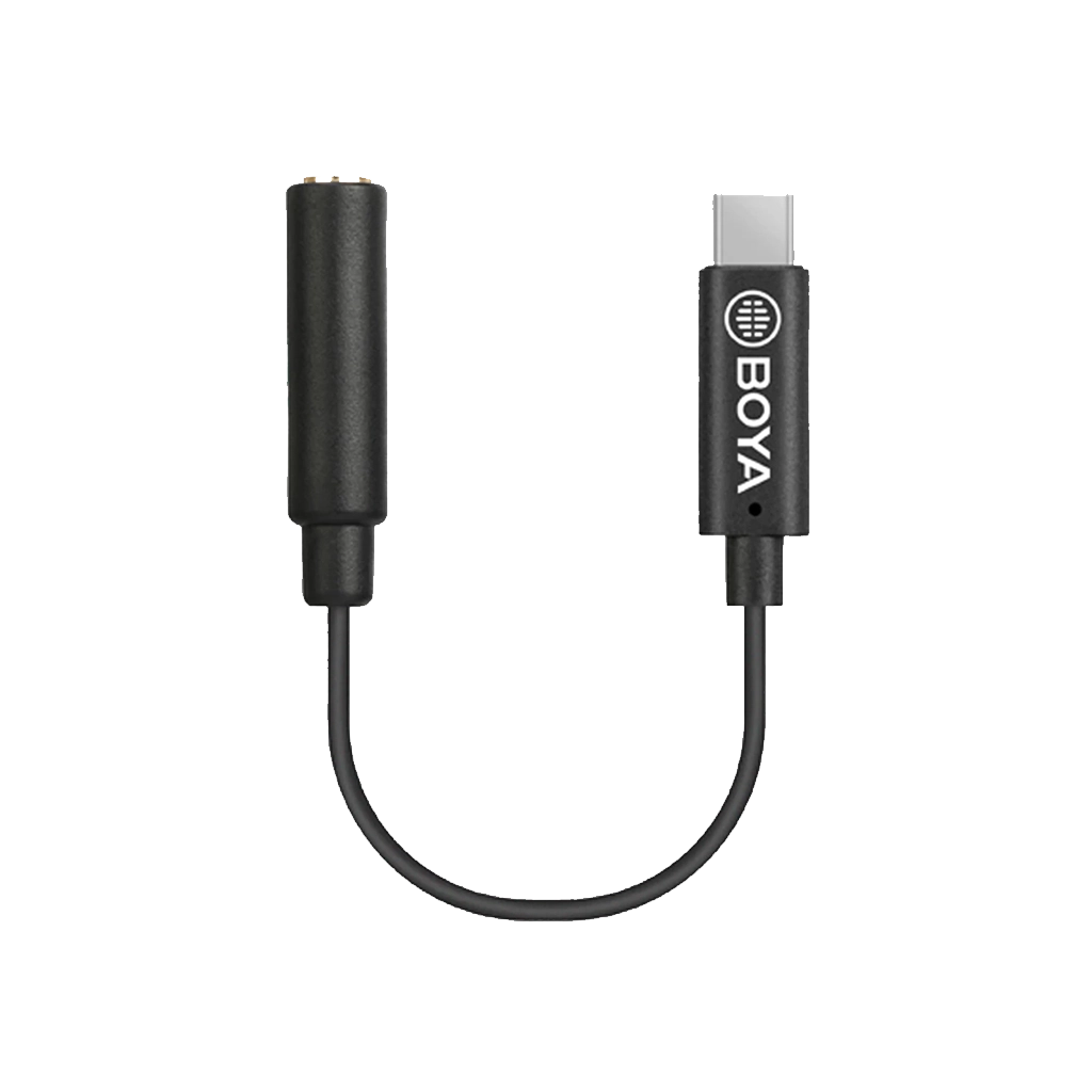 Boya BY-K4 3.5mm TRS (Female) to USB Type-C (Male) Audio Adapter