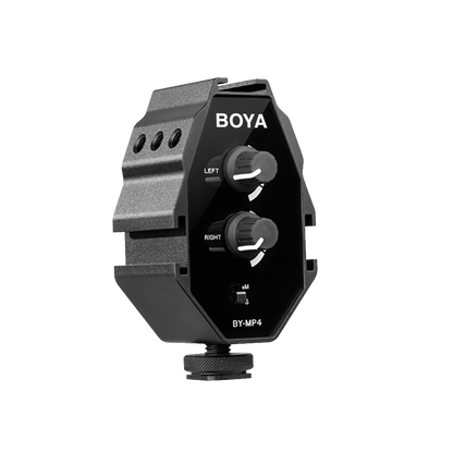 BOYA BY-MP4 2-Channel Audio Adapter for Smartphone, DSLR & Camcorder