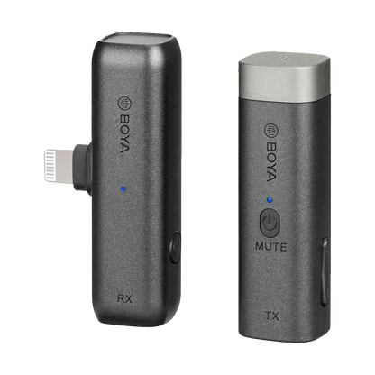 BOYA BY-WM3D Digital True-Wireless Microphone System for iOS Devices, Cameras, Smartphones (2.4 GHz)