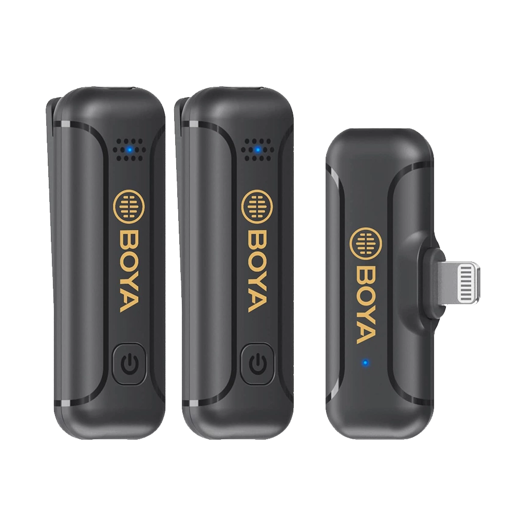 Boya BY-WM3T2-D2 Mini 2.4GHz Wireless Microphone System for iOS Devices