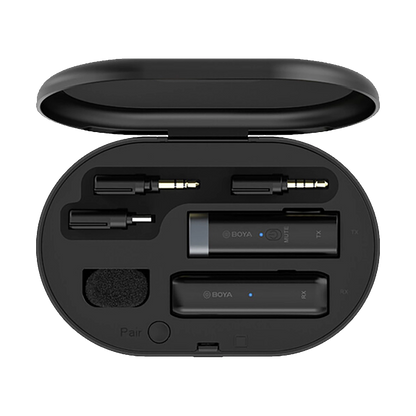 BOYA BY-WM3U Digital True-Wireless Microphone System for Android Devices, Cameras, Smartphones (2.4 GHz)