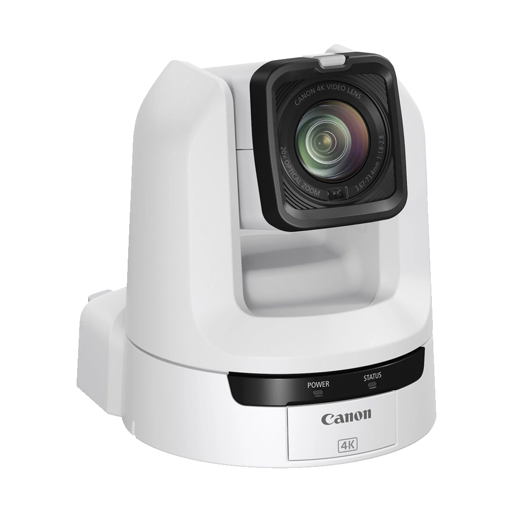 Canon CR-N300 4K NDI PTZ Camera with 20x Zoom (Titanium White)