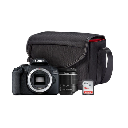 Canon EOS 2000D DSLR Priceless Moments Starter Bundle