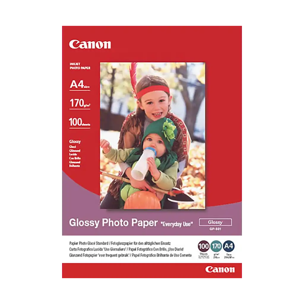 Canon GP-501 Glossy Photo Paper (A4 - 100 Sheets)