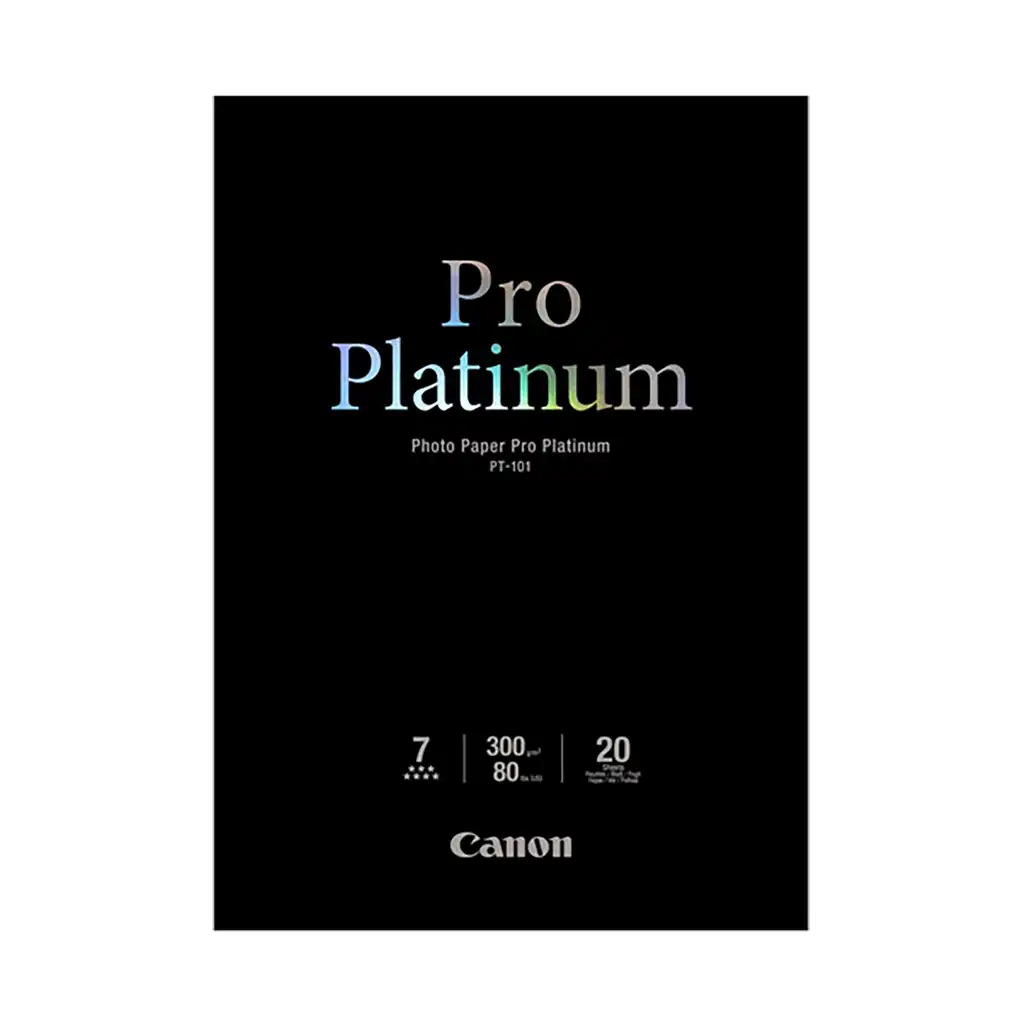 Canon PT101 Pro Platinum Photo Paper (10 x 15cm - 20 Sheets)