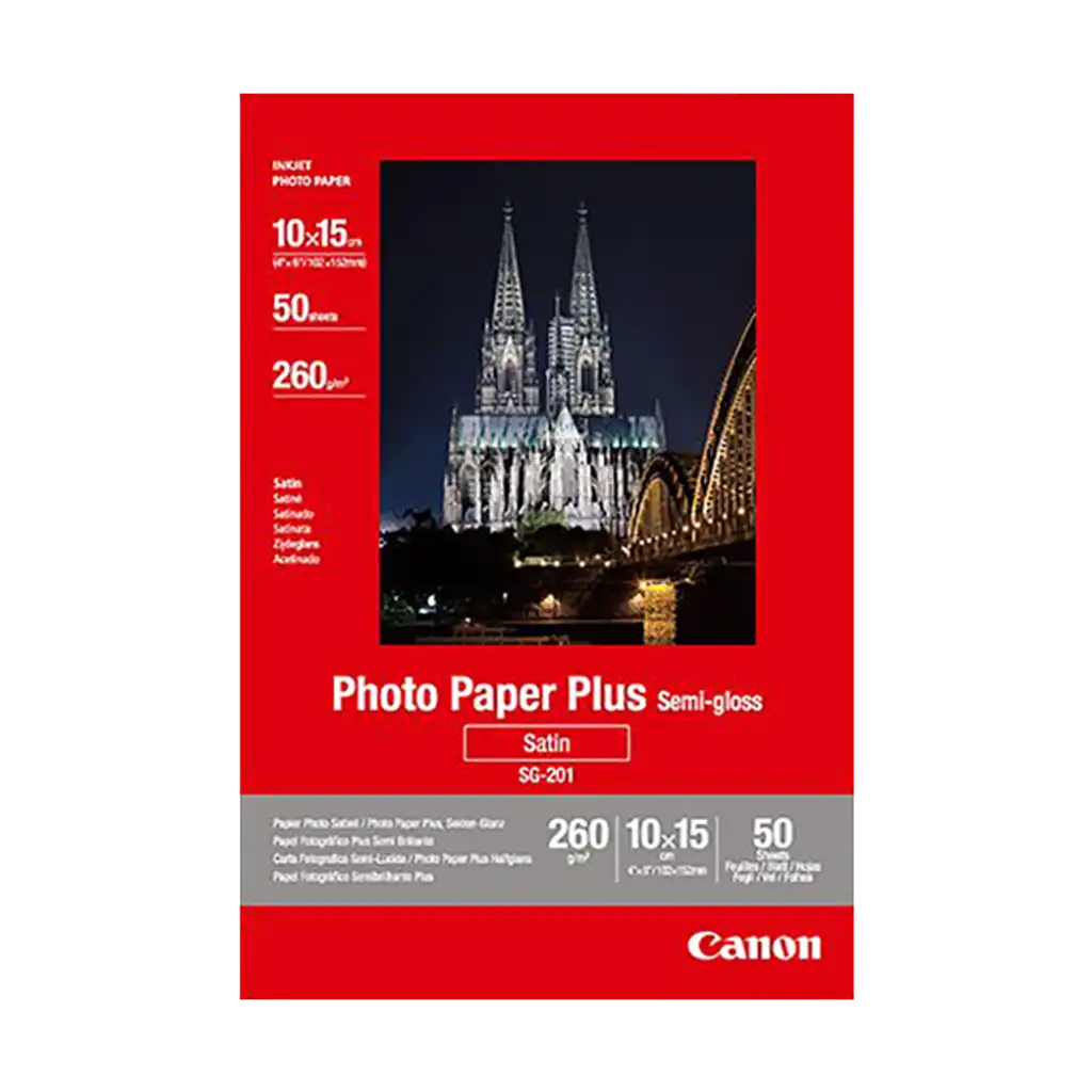 Canon SG-201 Semi-gloss Photo Paper (10 x 15cm - 50 Sheets)