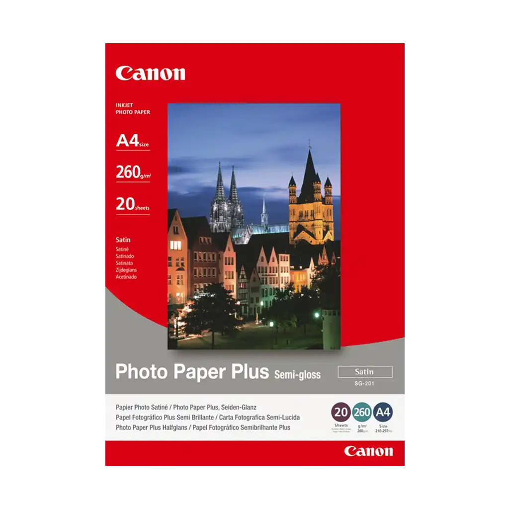 Canon SG-201 Semi-gloss Photo Paper (A4 - 20 Sheets)
