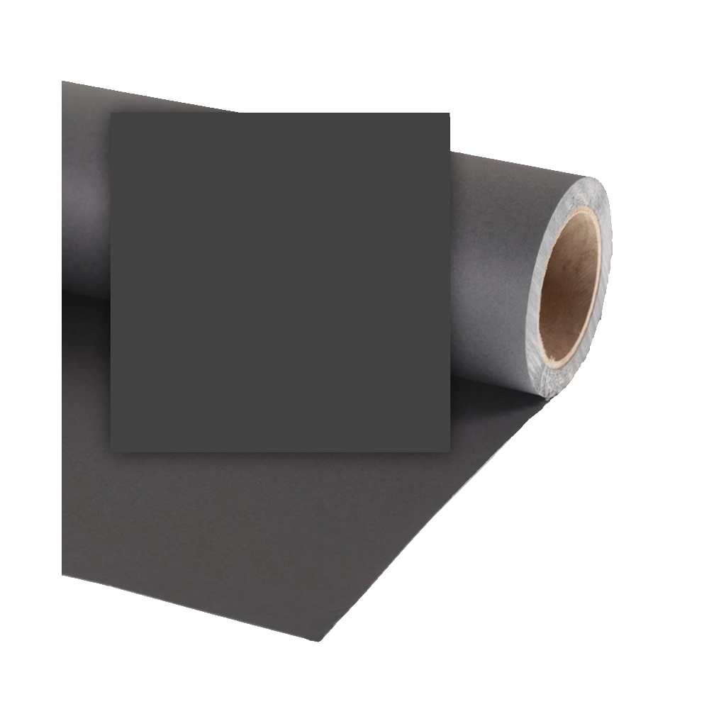 Colorama 1.35 x 11m Background Paper (Black)