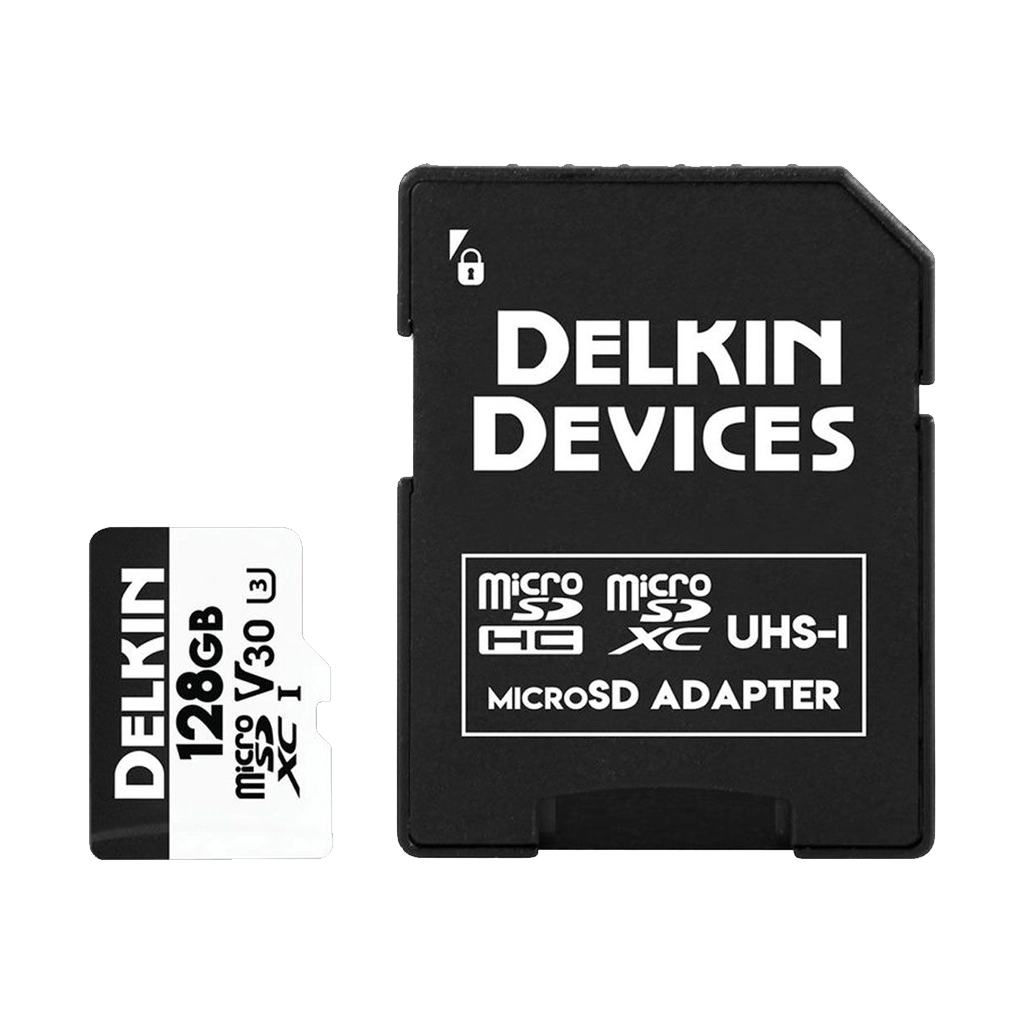 Delkin Devices 128GB Advantage UHSI microSDXC Memory Card with SD