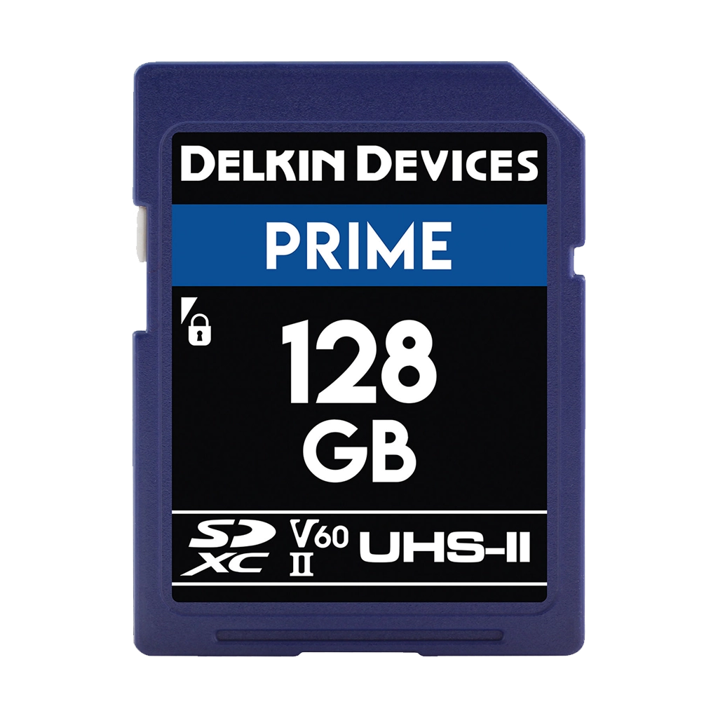 Delkin Devices 128GB Prime UHS-II SDXC (280MB/s) Memory Card