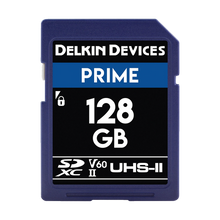 Delkin Devices 128GB Prime UHS-II SDXC (280MB/s) Memory Card