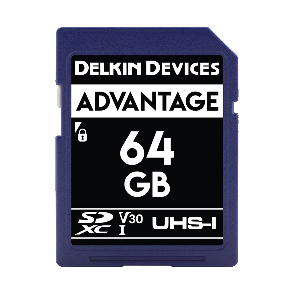 Delkin Devices 64GB Advantage UHS-I SDHC (100MB/s) Memory Card