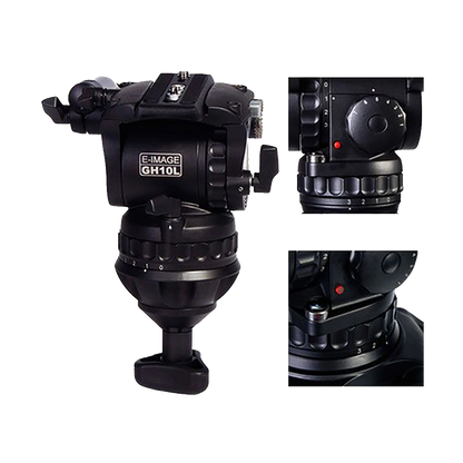 E-Image GA102 Aluminum Tripod Legs with GH10L Head