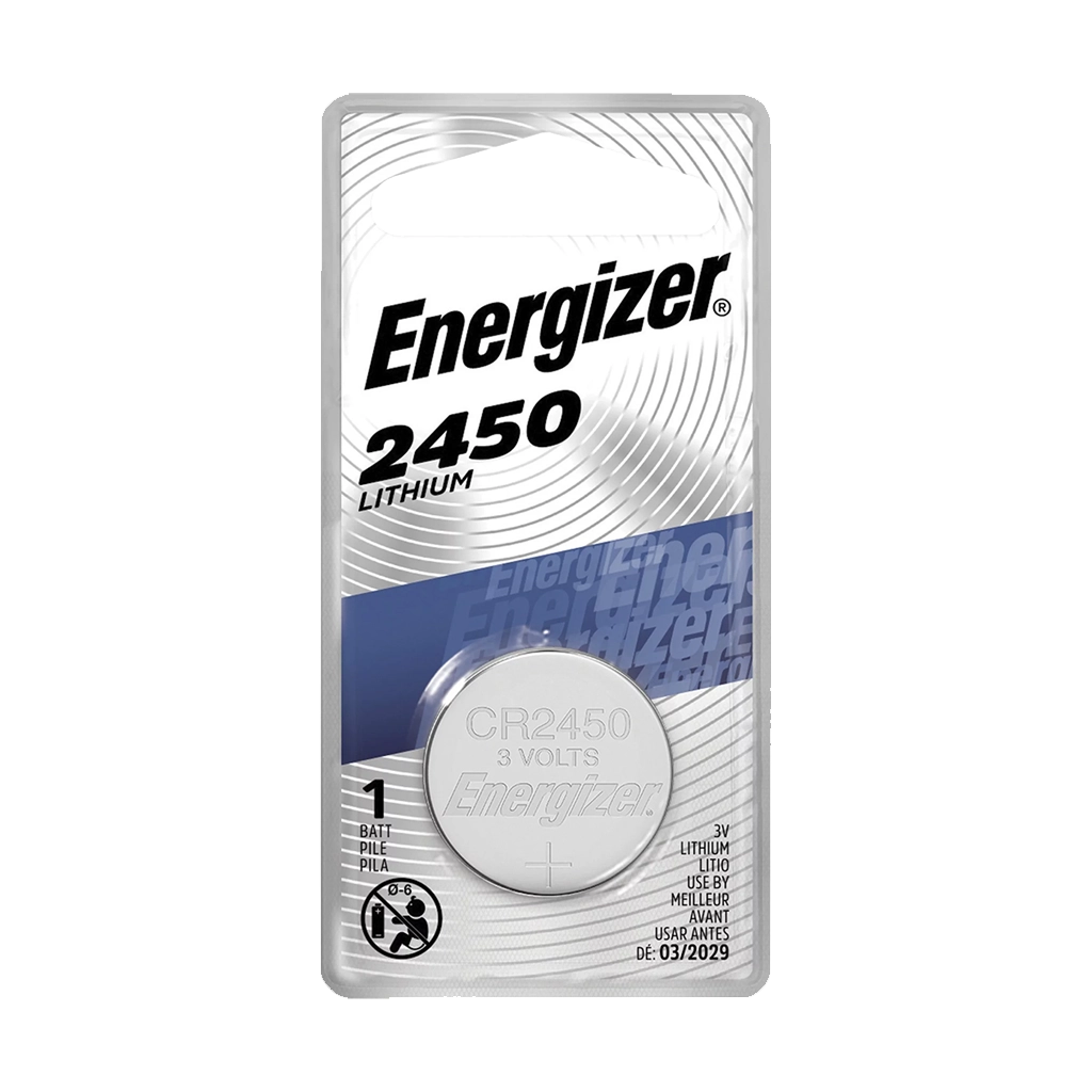 Energizer CR2450 3v Lithium Coin Battery Card 1