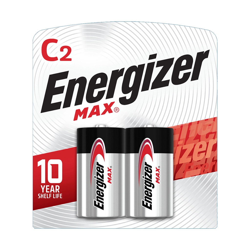 Energizer E93BP2 1.5v MAX Alkaline C-size Battery Card 2