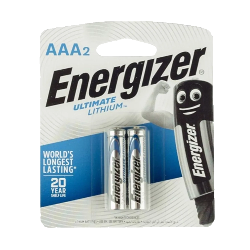 Energizer XL92BP2 1.5v Lithium AAA Battery Card 2