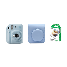 Fujifilm Instax Mini 12 Instant Film Camera Combo with 1 Film and Case (Pastel Blue)