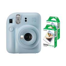 Fujifilm Instax Mini 12 Instant Film Camera Combo with 2 Films (Pastel Blue)