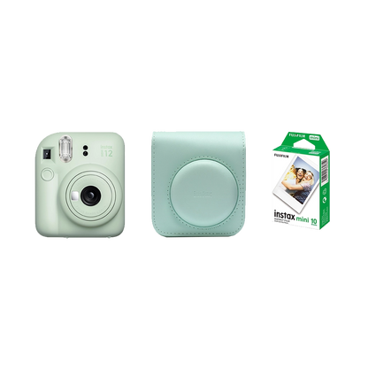 Fujifilm Instax Mini 12 Instant Film Camera Combo with 1 Film and Case (Mint Green)