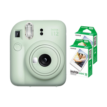 Fujifilm Instax Mini 12 Instant Film Camera Combo with 2 Films (Mint Green)