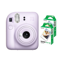 Fujifilm Instax Mini 12 Instant Film Camera Combo with 2 Films (Lilac Purple)