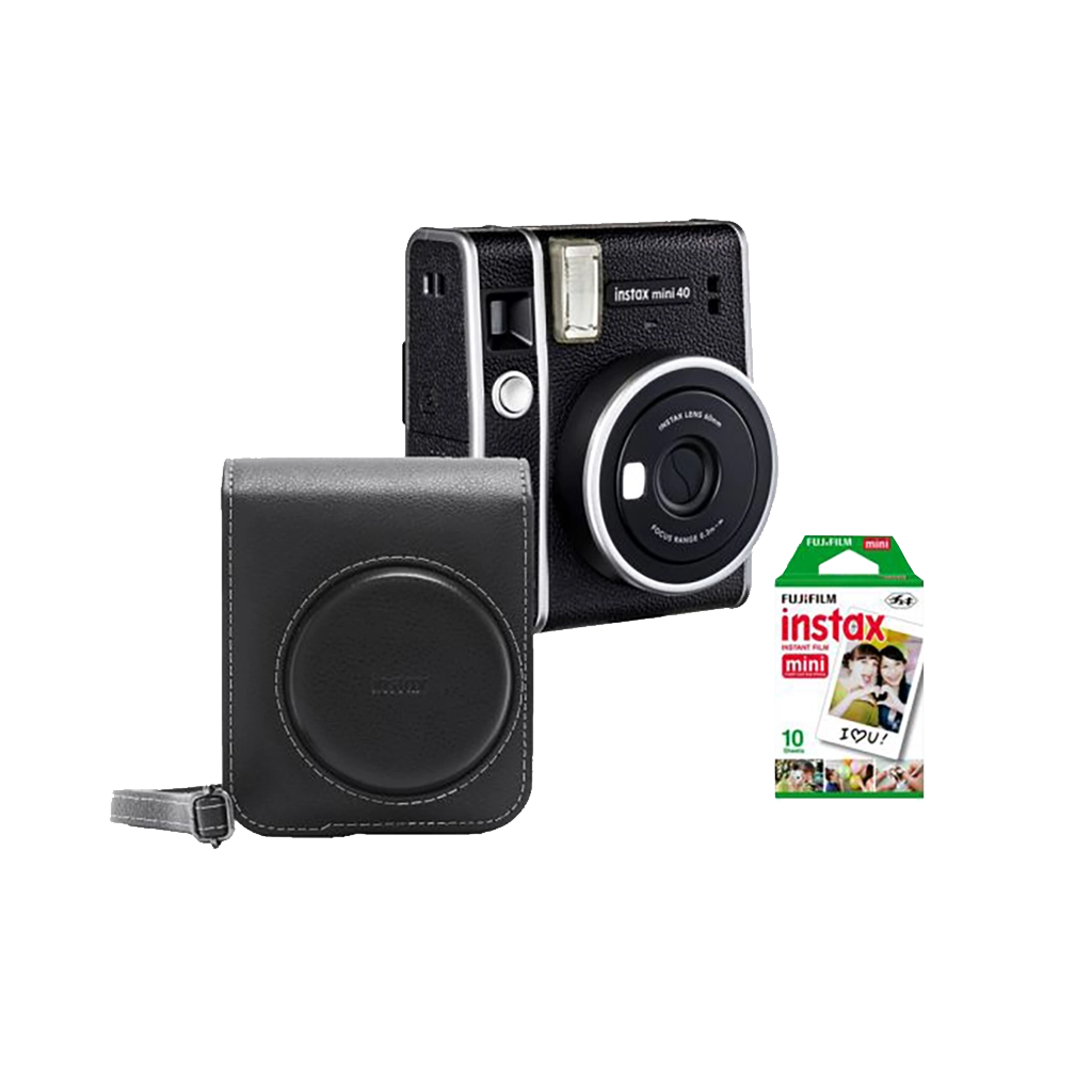 Fujifilm Instax Mini 40 Instant Film Camera with 1 Film and Case
