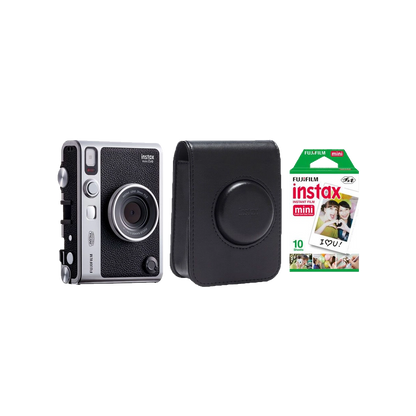 Fujifilm Instax Mini Evo Hybrid Instant Camera with 1 Fujifilm Instax Mini Instant Film and Instax Evo Case