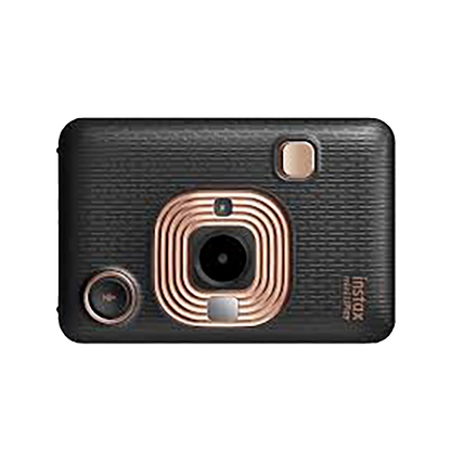 Fujifilm Instax Mini LiPlay Hybrid Instant Camera (Elegant Black) with 1 Fujifilm Instax Mini Instant Film and Instax LiPlay Case