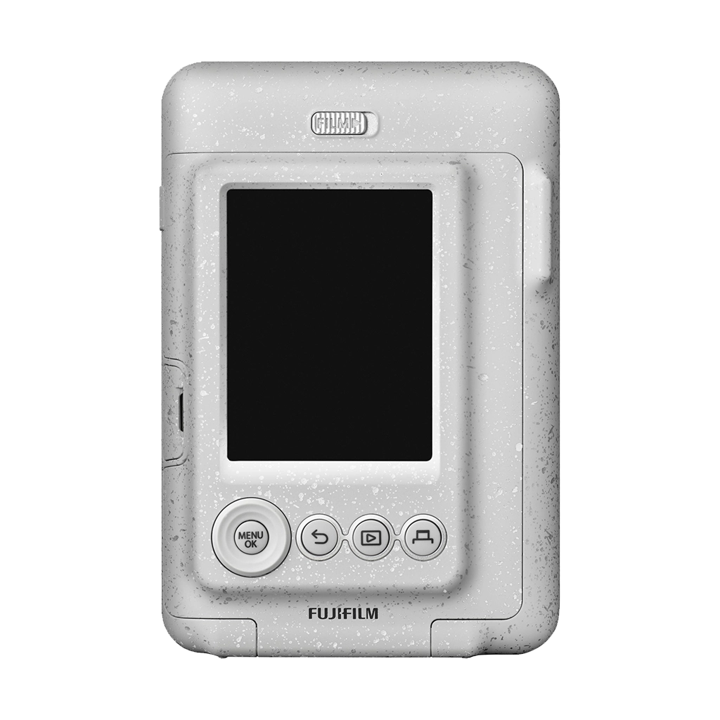 Fujifilm Instax Mini LiPlay Hybrid Instant Camera (Stone White) with 1 Fujifilm Instax Mini Instant Film and Instax LiPlay Case