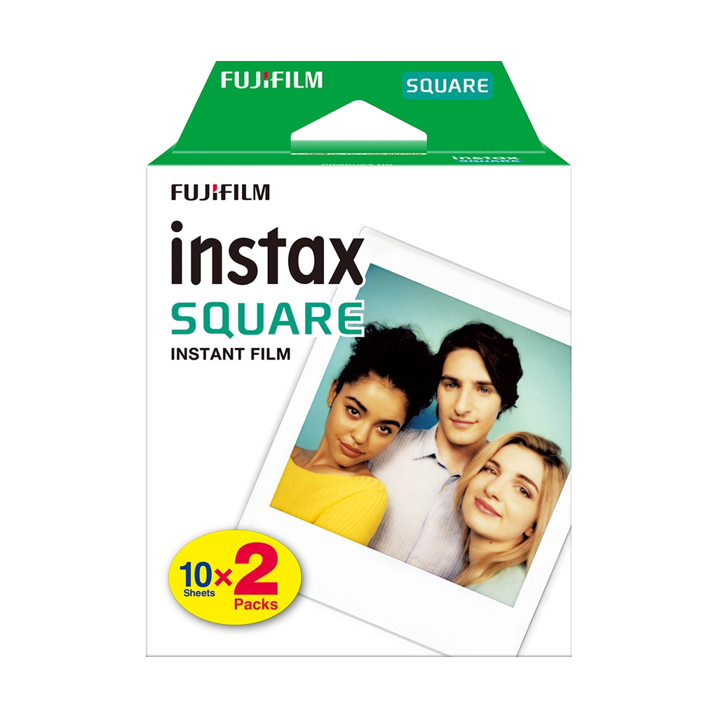 Fujifilm Instax Square Instant Film - Plain White (20 Shots)