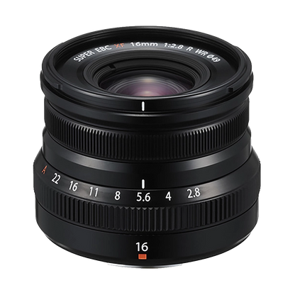 Fujinon XF 16mm F2.8 R WR レンズ Fujifilm XF 16mm f/2.8 R WR Lens (Black) - Orms Direct - South