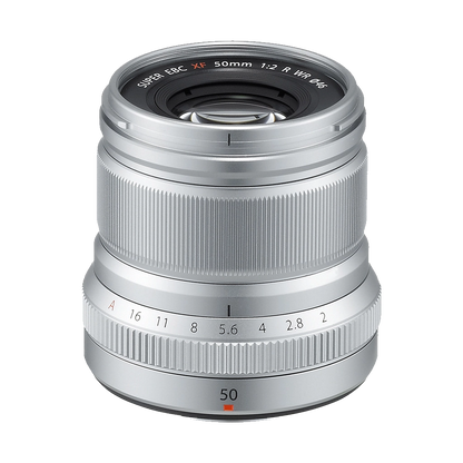 Fujifilm XF 50mm f/2 R WR Lens (Silver)