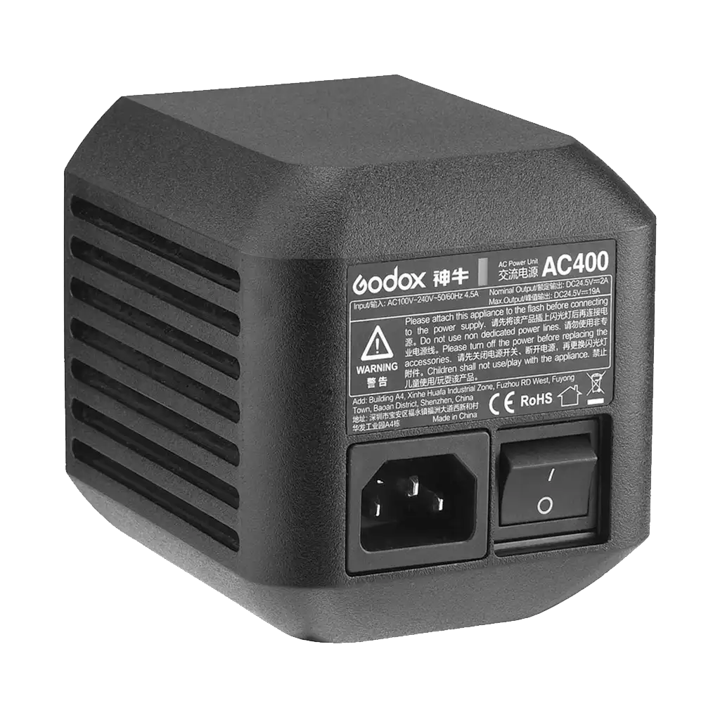 Godox AC Adapter for Witstro AD400Pro Monolight