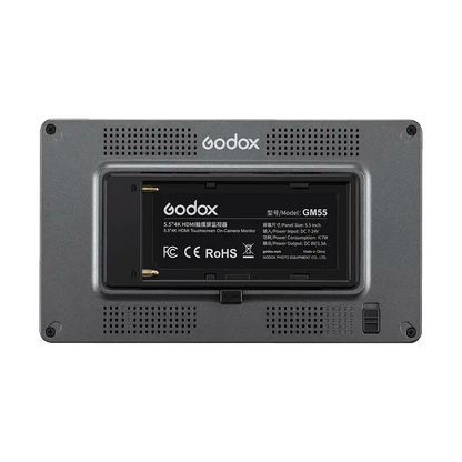 Godox GM55 5.5" 4K HDMI Touchscreen On-Camera Monitor