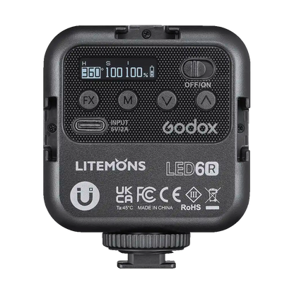 Godox Litemons RGB Pocket-Size LED Video Light (RGB & 3200 to 6500K)