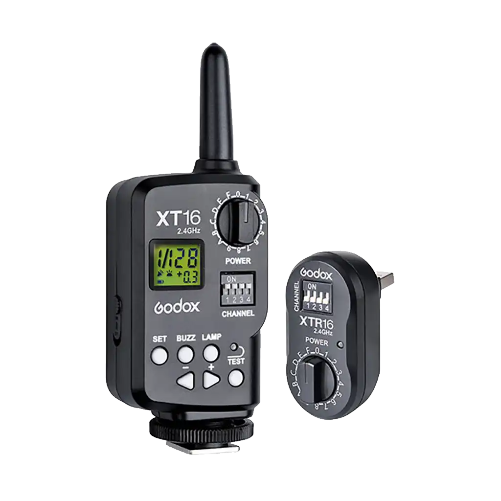 Godox XT-16 Wireless Power-Control Flash Trigger 2.4G (Transmitter and Receiver)