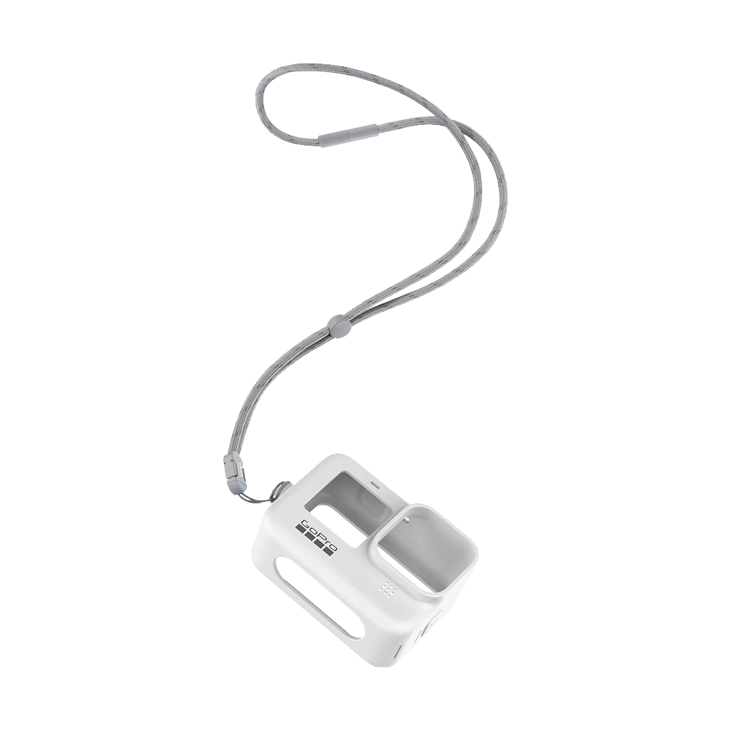 GoPro Sleeve and Lanyard for HERO 9 / 10 / 11 / 12 / 13 (White)