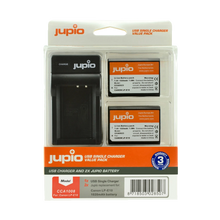 Jupio Pair of LP-E10 Batteries and USB Single Charger Value Pack