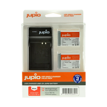 Jupio Pair of NB-13L Batteries and USB Single Charger Value Pack