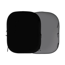 Lastolite 56GB Plain Collapsible Background 1.5 x 1.8m Black/Mid-Grey
