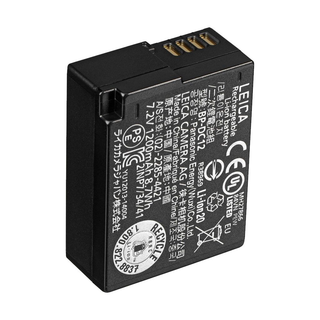 Leica BP-DC 12 Lithium-Ion Battery for Select Leica Digital Cameras (7.2V, 1200mAh)