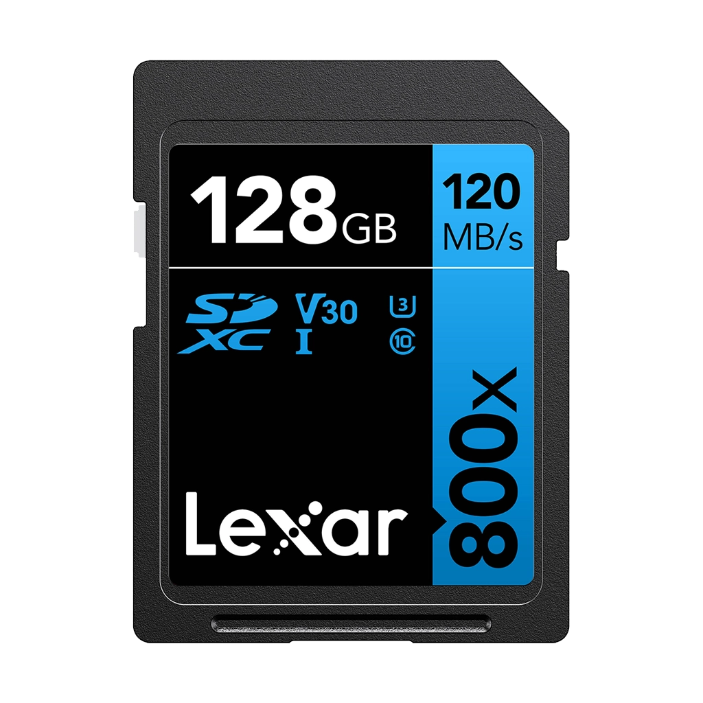 Lexar 128GB High-Performance 800x UHS-I SDXC Memory Card (BLUE Series)